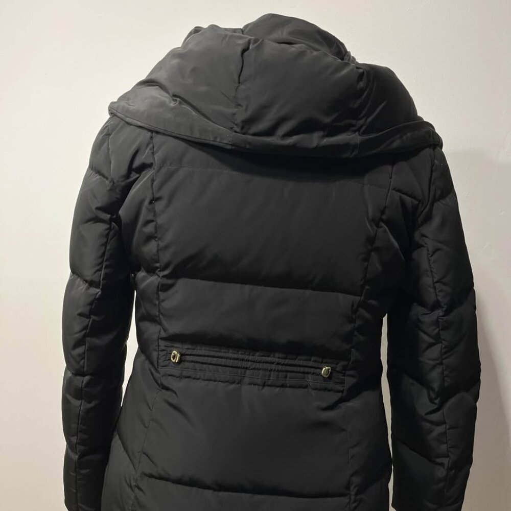 Cole Haan Signature Taffeta Down Quilted Oversize Hooded Front Zip Coat [size L] - Picture 6 of 10